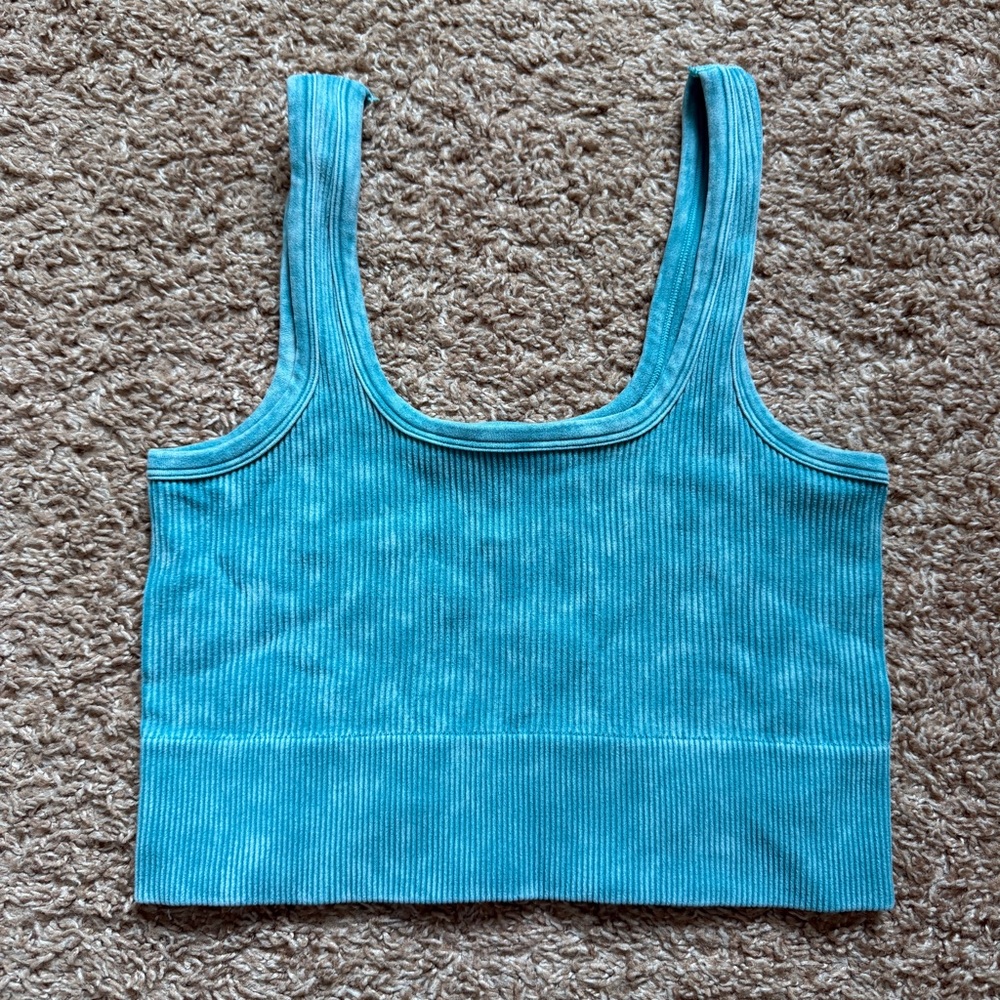 Zenana Square Neck Brami Crop Top S/M